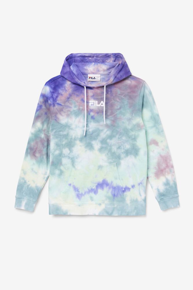 Fila Hoodie Womens Blue Aerolynn Tie Dye - Ireland 04519-IATC